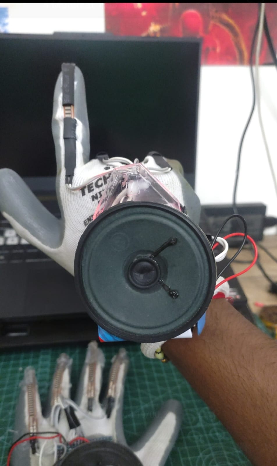 Sign Language Converter Glove Using Arduino Nano & Flex Sensors photo 7
